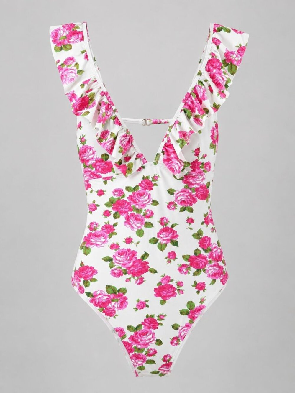 Betsey Johnson Women's Large One Piece Swimsuit w Love Always Floral Print $128